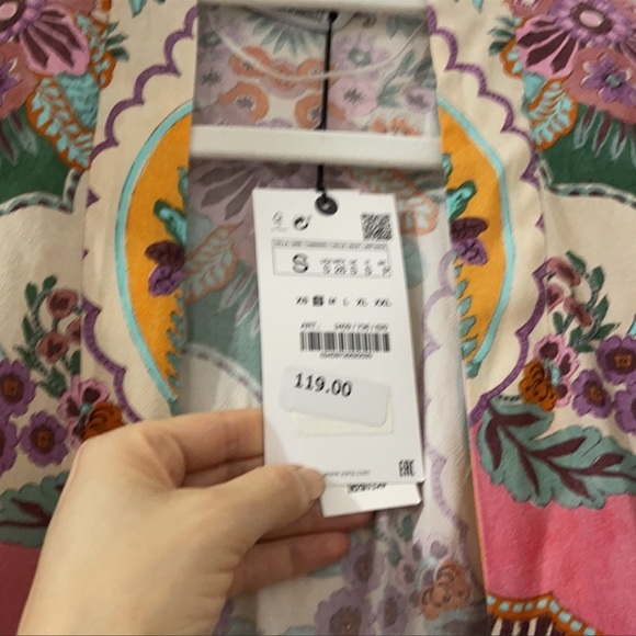 Zara printed wrap dress - Picture 8 of 10